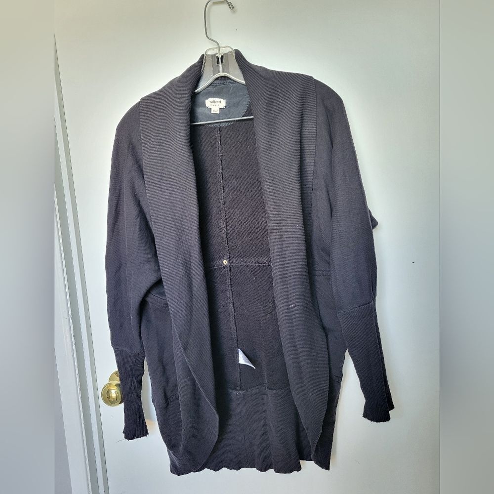 Wilfred Black Small Open Front Cardigan